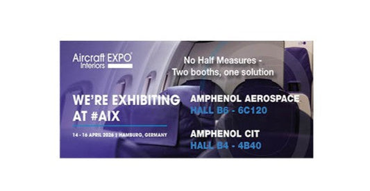 25 Jahre Aircraft Interiors Expo - Amphenol ist wieder dabei